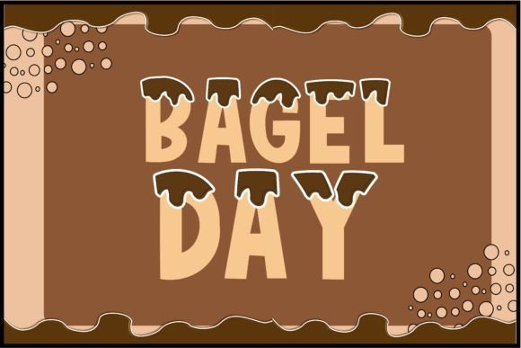 Bagel Day Font: A Colorful Design Choice