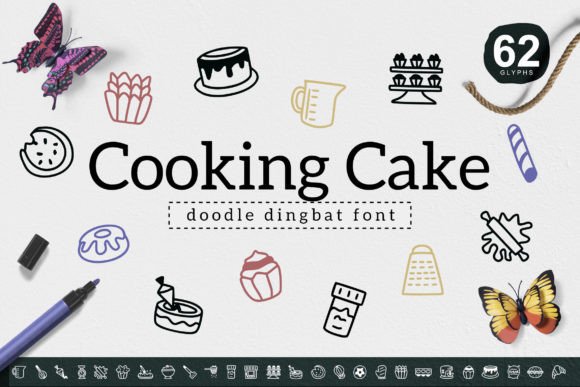 Cooking Cake Font for Business