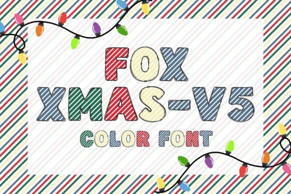 Fox Xmas-v5: A Festive Color Font for Creative Design