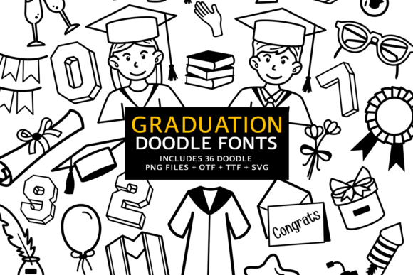 Graduation Doodle Font Review