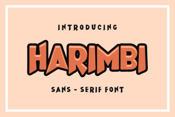 Harimbi: A Bold Display Font for Creative Projects