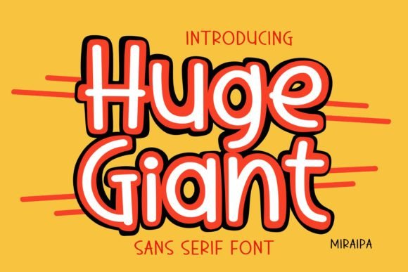 Huge Giant: A Bold Sans Serif for Designers