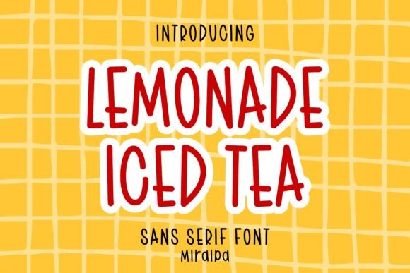 Lemonade Iced Tea Font