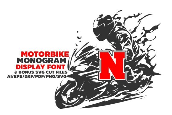 Motorbike Monogram: A Fun Decorative Font