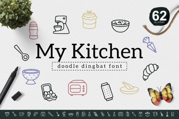 My Kitchen: A Cute Font for Creative Makers
