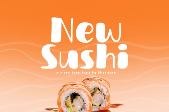 New Sushi Font: Modern Handwritten Style for Digital Marketing