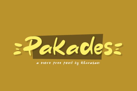 Pakades: A Stylish Display Font