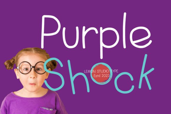 Purple Shock: A Bold Font for Digital Campaigns