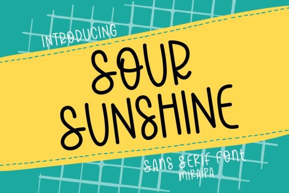 Sour Sunshine: A Bold, Bright Typographic Choice