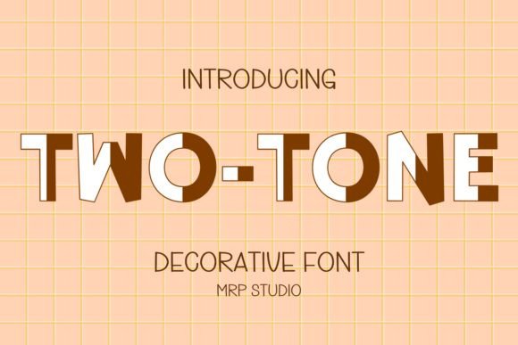 Two Tone Font: Playful Typography for Makers